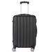 3 Pcs Suitcase Lightweight ABS Carry-on Hand Luggage 4 Spinner Wheels Trolley Case, Black_voghion.com