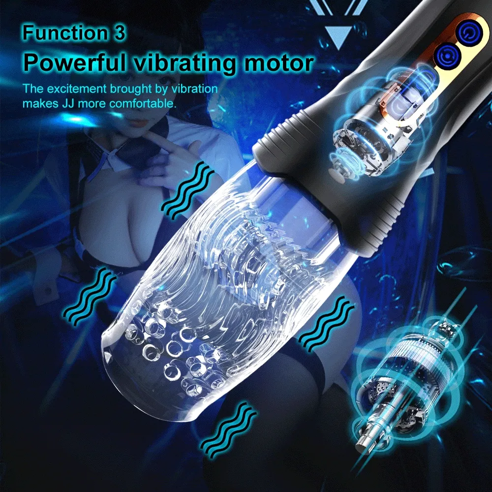 2025 Masturbateur automatique rotatif pour homme, entraîneur de gland, vibrateur, jouet sexuel de masturbation F_voghion.com