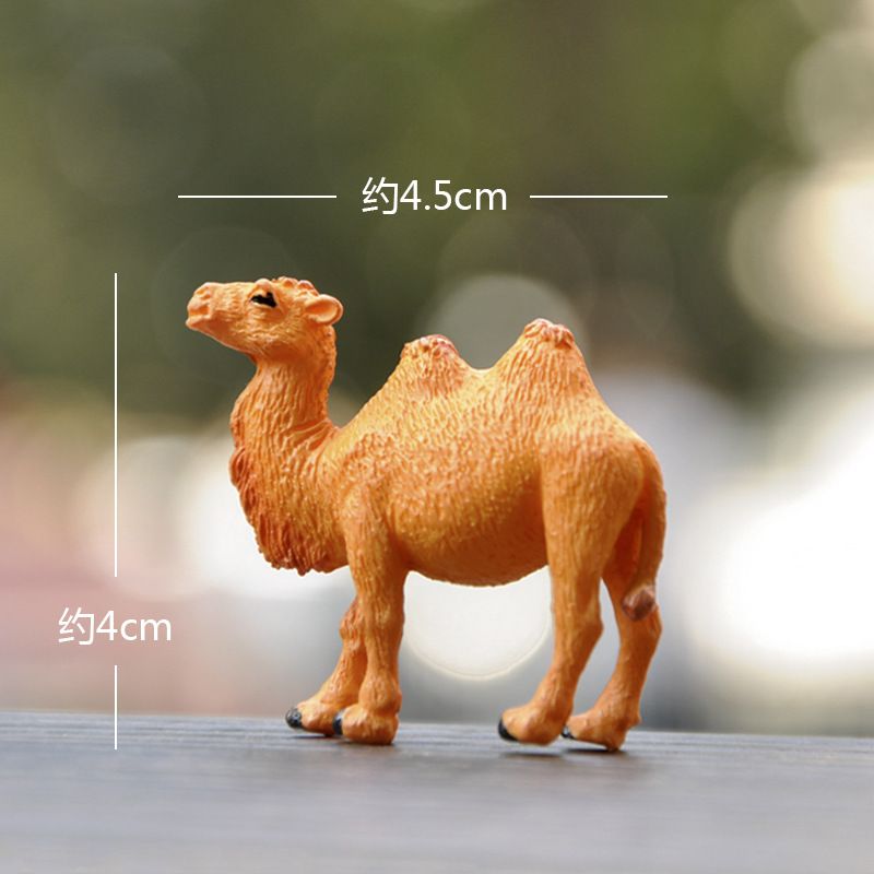 Camel doll decoration desert boat simulation animal model toy mini desktop cake micro landscape decoration_voghion.com