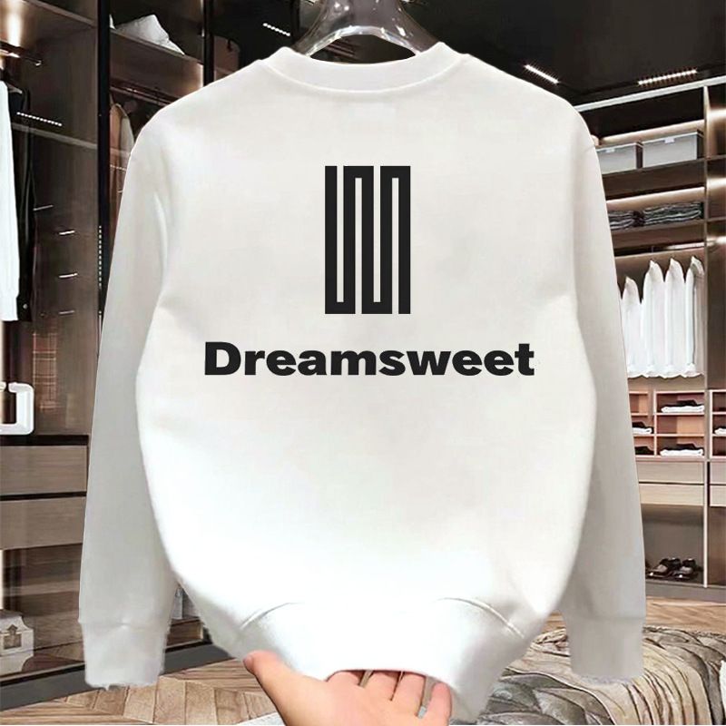 Herrenbekleidung Crewneck Sweat Herren Loose Design Sense Smiley Print Style Retro Instagram Style Modisches Markenoberteil für Frühling und Herbst_voghion.com