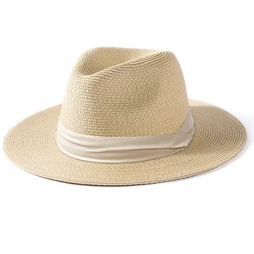 Unisex Panama brede rand zon voor mannen en vrouwen zomer UV-bescherming strand verstelbare strohoed_voghion.com