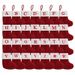 Knitted Alphabet Christmas Stocking Ornaments With Cat Paw Design - Festive Red Embroidery Letter Socks For Tree Decor_voghion.com