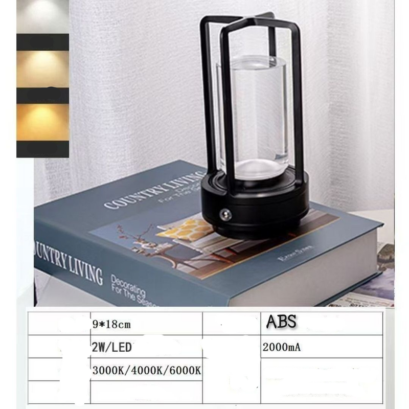 Lampe de camping extérieure, bar, table à manger, veilleuse d'ambiance de bureau pour chambre à coucher, lampe de table de chevet avec chargeur_voghion.com