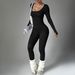 Wow & European And American Style Seamless Long Sleeve Tight Jumpsuit For Women, One-Piece Sports Yoga Bodysuit,_voghion.com