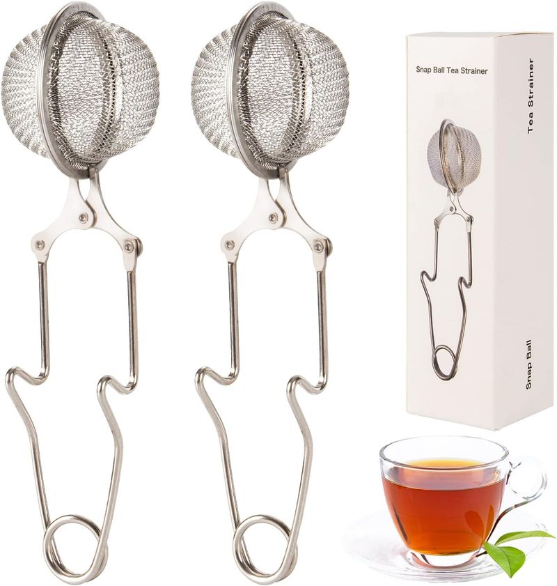 Tea Strainer, Exptolii 3 Pack Stainless Steel Tea Infuser Filter With Handle For Loose Leaf Tea, Spices, Seasonings_voghion.com