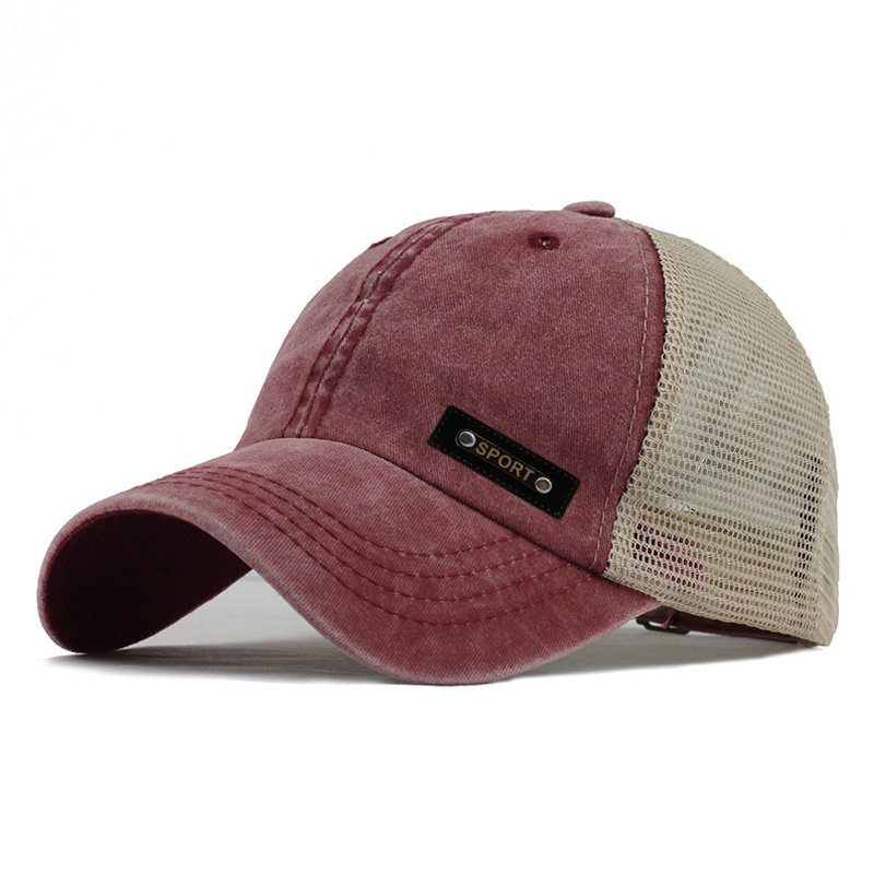 Merkefiske Vasket bomullsnett For Menn Kvinner Gorras Snapback Baseball Caps Dad Hat Outdoors Cap_voghion.com