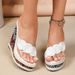 Women's Sexy Platform Slides - 2.5" Wedge Heel & Waterproof Sole (Casual Sandals For Summer)_voghion.com