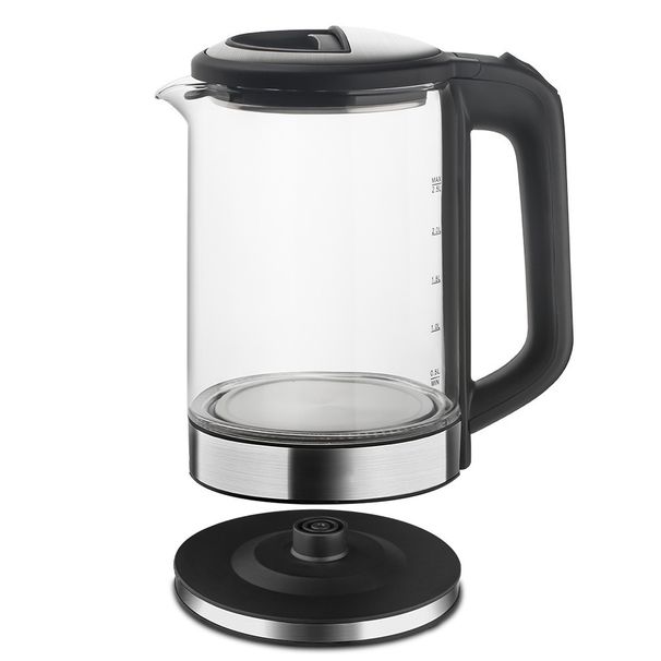 2.5L Glass Electric Kettle - Large Capacity Water Boiler Auto Shut-Off & Light EU/US Plug_voghion.com