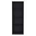 DEPOT E-SHOP Vinton Bookcase with Spacious Tier-Shelving Design, Black_voghion.com
