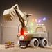 New Excavator With Music And Lights Boys' Digger Engineering Toy Sliding Children's Twist Car_voghion.com