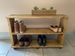 Wooden Boot And Shoe Rack Storage Unit Chunky Rustic 3 Shelves FULLY ASSEMBLED_voghion.com
