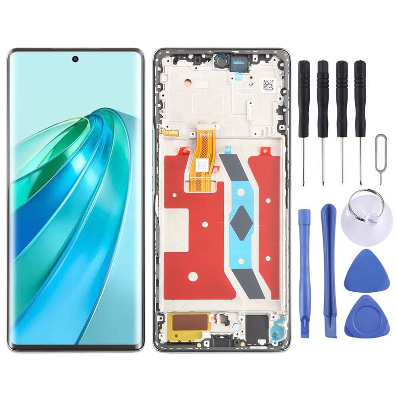 Für Honor X9A Original LCD-Bildschirm Digitizer Komplettbaugruppe mit Rahmen (Grün)_voghion.com