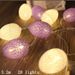 Easter Egg Light String Thailand Cotton Ball Small Colored Light Battery Type Colored Egg Shaped Light_voghion.com
