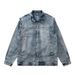 Men's Clothing American style washed old denim jacket for men 2023 autumn and winter new street fashion retro cool loose shirt_voghion.com