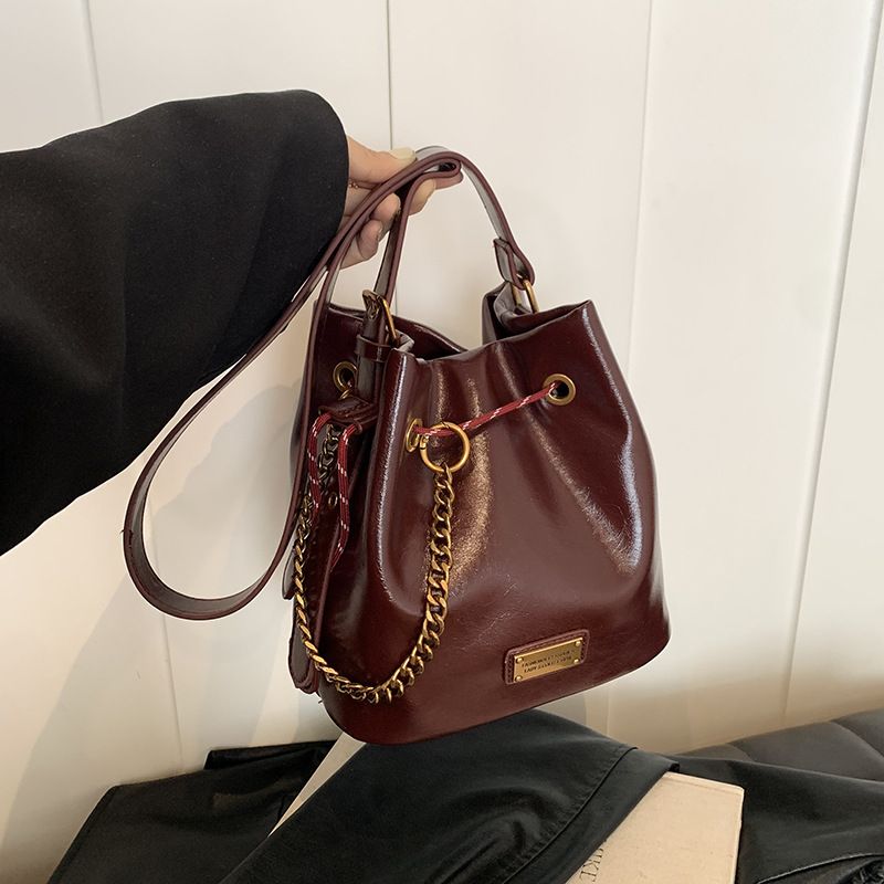 Borsa a secchiello retrò Niche da donna, nuova borsa alla moda di alta qualità, versatile, piccola, a tracolla singola_voghion.com