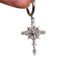 Orecchini a forma di croce di neve con zirconi per donne, stile dolce coreano, con personalità, a forma di stella a quattro punte, nuovi arrivi._voghion.com