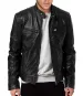 Men's Leather Jacket Bomber Motorcycle Biker Pu Leather Casual Loose Fit Faux Jacket For Men_voghion.com