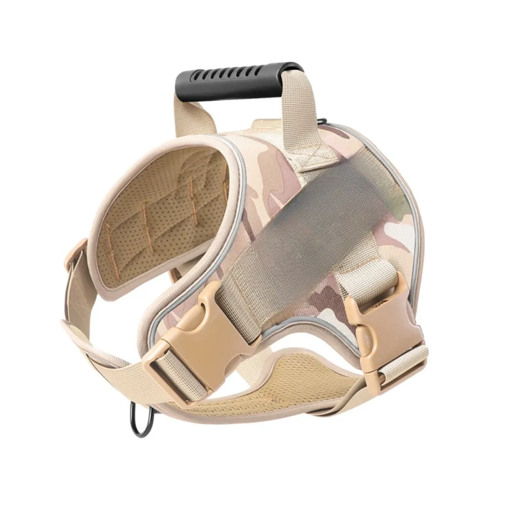 Arnés militar antitirones para perros grandes (1 unidad), con asa de fácil control para caminar y hacer senderismo._voghion.com