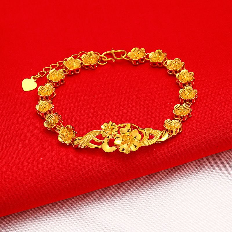 Sand gold rose bracelet  gold Love bracelet _voghion.com