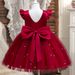 Kinderkleidung Mädchen Kleid Fliegender Ärmel Perlen Mesh Prinzessin Kleid Rückenfrei Bowknot Klavier Performance Kostüm_voghion.com