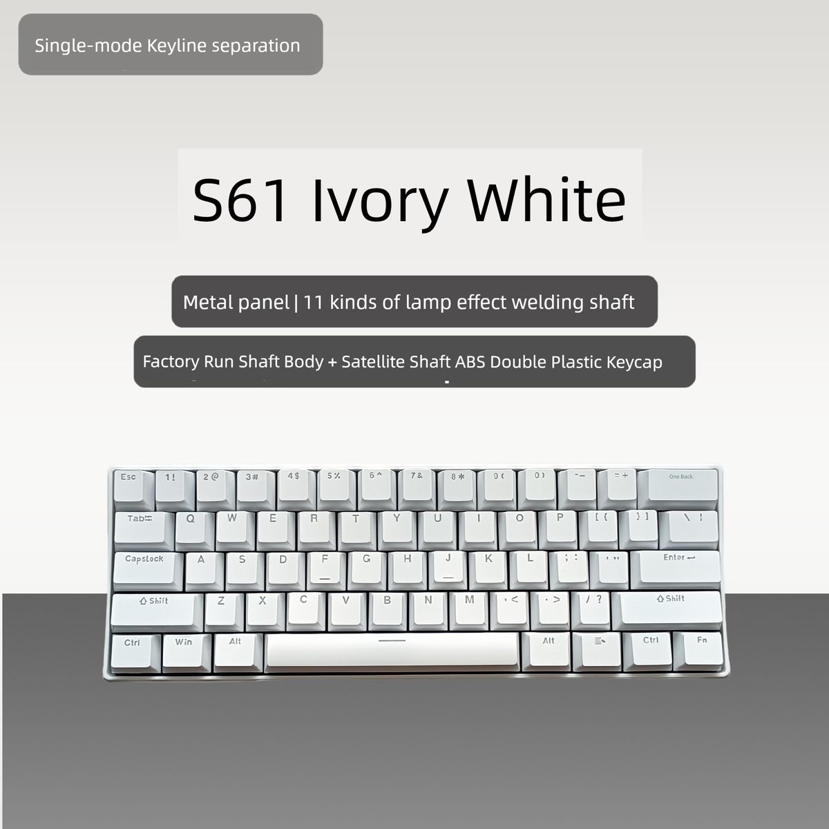 Pgpn S68 68 61 Tasten Verdrahtete Nical Tastatur Hot Plug Tragbare Büro Drahtlose_voghion.com