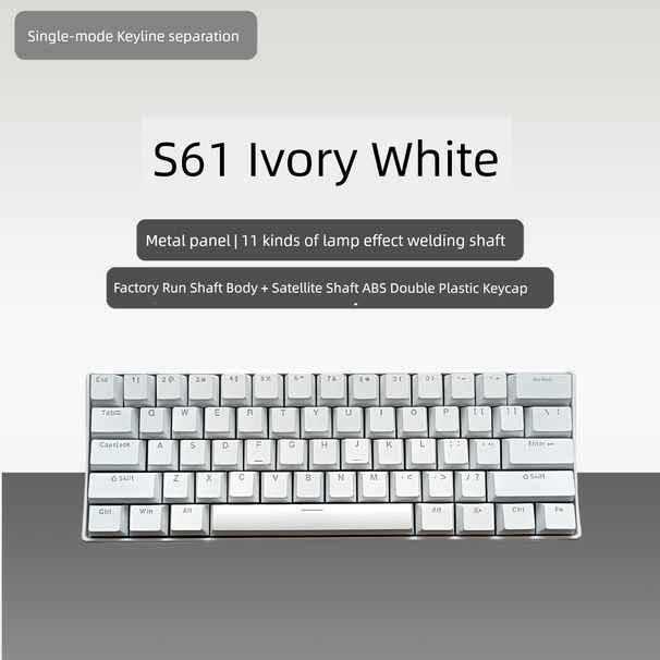 Pgpn S68 68 61 Tasten Verdrahtete Nical Tastatur Hot Plug Tragbare Büro Drahtlose_voghion.com