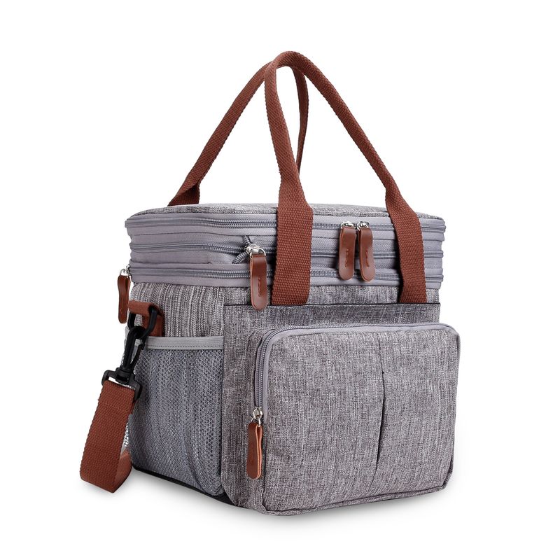 Multifunctional Lunch Bag Waterproof Thermal Insulation Can Keep Fresh Mommy Outdoor Meal Bag Bottle Thermal Insulation Bag_voghion.com