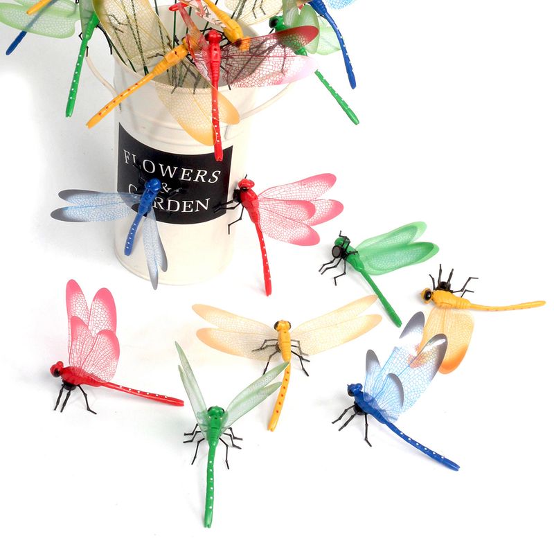 Vairumtirdzniecība 14cm Dragonfly plastmasas radošās amatniecības simulācija Dragonfly tūrisma objekti dārzkopības dekorēšana pārrobežu karstā izpārdošana_voghion.com