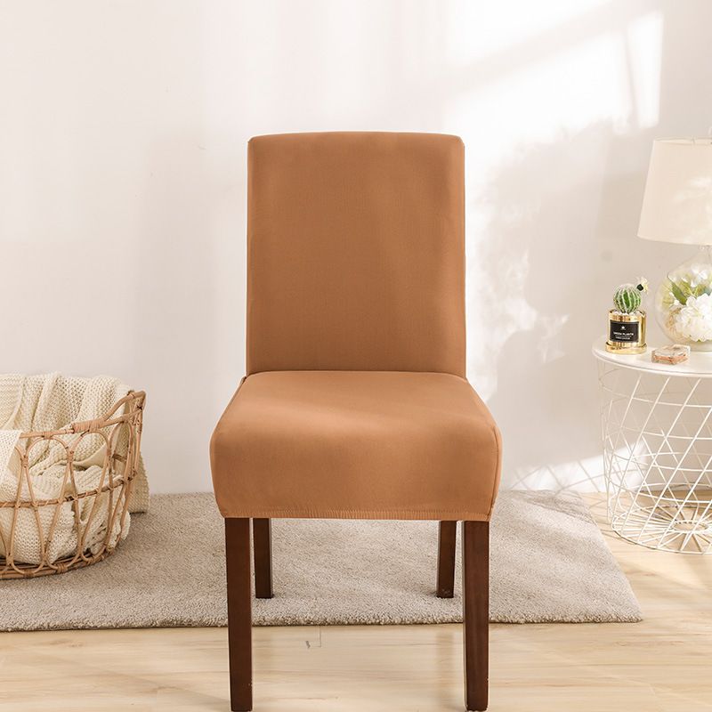 Chair cover thickened elastic chair cover solid color new style seat cover all-inclusive one-piece hotel home chair cover_voghion.com