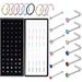 40/60 pezzi in acciaio inossidabile dritto L naso per donne anello set 1,8 mm cristallo moda Aro Nariz Nase Pircing gioielli per il corpo_voghion.com