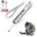 Laser Pointer Interactive Cat Chase Toy, USB Rechargeable Red Laser Light Pointer Training Tool_voghion.com
