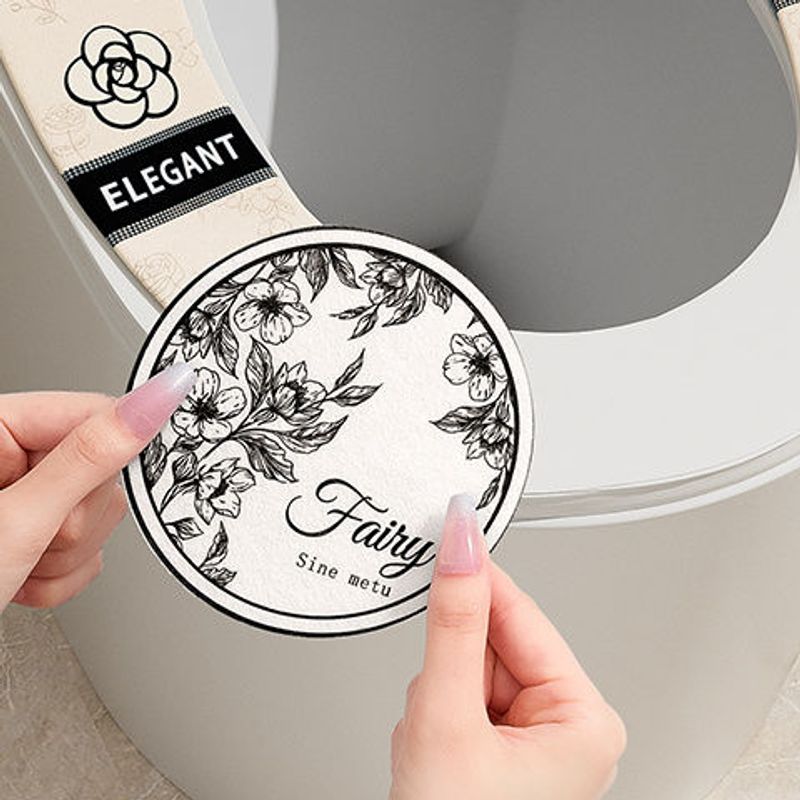 Light Luxury Thin Velvet Toilet Sticker Universal Type Summer Full Coverage Wash-Free Four Seasons New Adhesive Seat_voghion.com