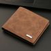 Men's Slim Zip Around Wallet With Multiple Card Slots – Vintage PU Leather RFID Blocking Bifold Wallet For Cash & Cards_voghion.com