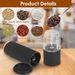 2Pcs Easy Powered Adjustable Salt Electric Pepper Sets Visible Battery Coarseness With Operation One Grinder Hand Salt Mill And_voghion.com