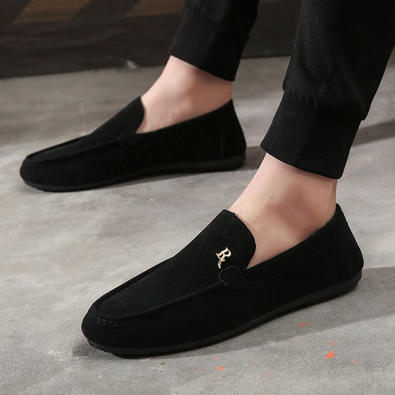 Jauni Loafers Vīriešu studentu ikdienas apavi Beanie Shoes Vīriešu modes apavi_voghion.com