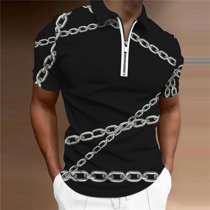 Herren-Poloshirt, Herren-Poloshirt, kurzärmelig, Poloshirt, neue Kleidung, Sommer, Straße, Freizeitmode, Herren-Oberteil_voghion.com
