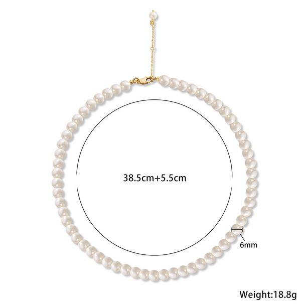 Ranskalainen yksinkertainen retrohelminauha temperamentti simpukankuorihelminauha elegantti naisten huippuluokan kevyt ylellinen helminauha naisten_voghion.com