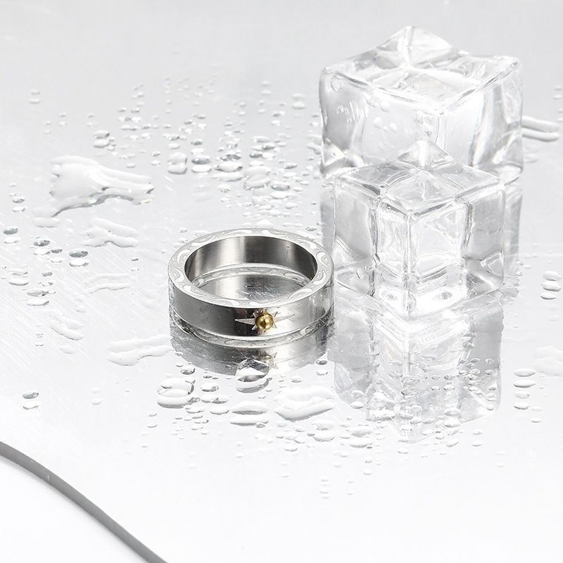 Ring Design Men's Fashion, High-end Feeling, Titanium Steel Index Finger Wide, Cold Personality, No Fading, Adjustable_voghion.com