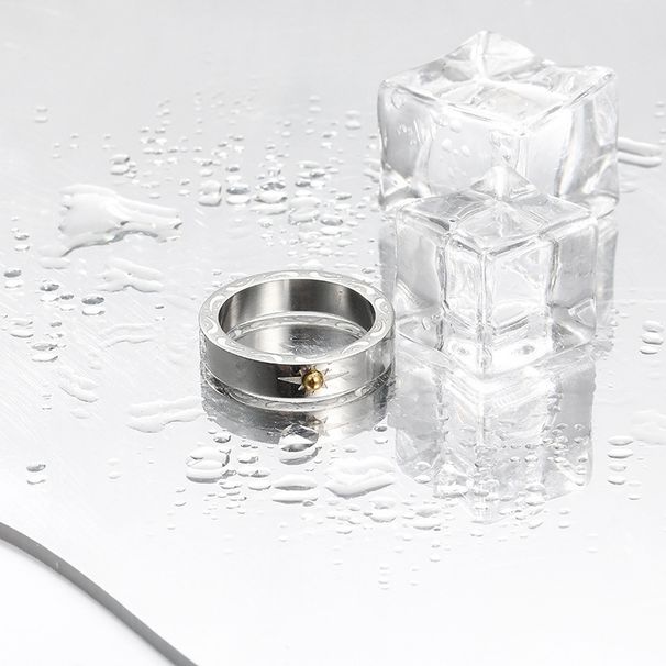 Ring Design Men's Fashion, High-end Feeling, Titanium Steel Index Finger Wide, Cold Personality, No Fading, Adjustable_voghion.com