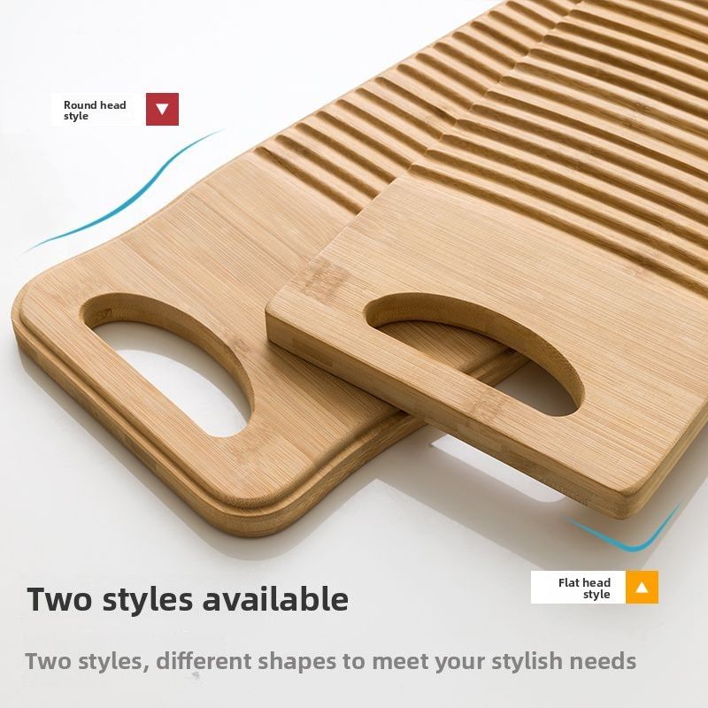 All Bamboo Washboard Home Use, Hand Washing Baby Clothes, Laundry Board For Dormitory, Socks, Underwear, Children's_voghion.com