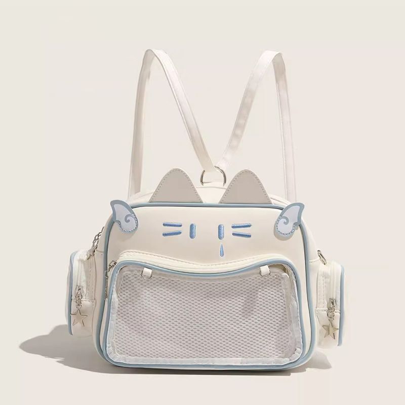 Borsa a tracolla zaino piccola e carina, morbida e trasparente, per bambini, versatile, con cartoni animati, cibo, moda_voghion.com