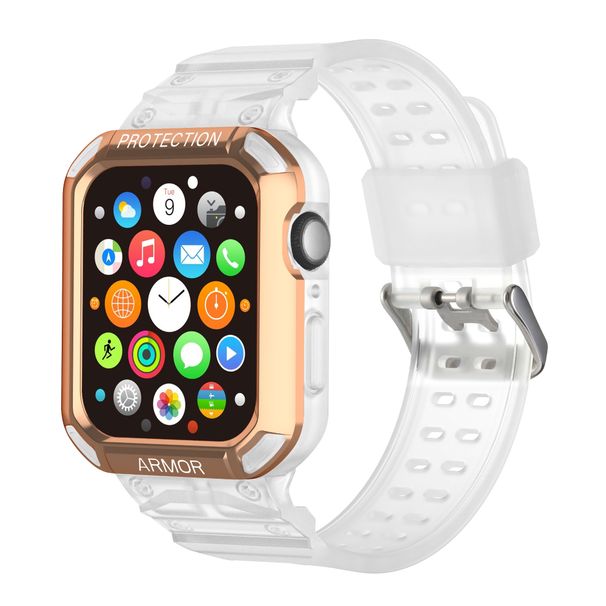 Óraszíjvédő iWatch 40mm 41mm 44mm 45mm sorozathoz, 9, 8, 7, Se, 6, 5, 4, 3, 2 óraszíj és tokkészlet_voghion.com