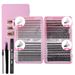 False Eyelashes False Eyelash Extension Set Segmented Single Cluster D Curled Thick Natural Eyelashes_voghion.com