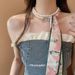 Korean Style Pearl Silk Scarf Light Luxury High-End Commuting Versatile Collarbone Chain Elegant Noble Temperament_voghion.com