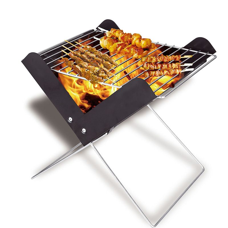 Barbecue coreano a forma di X piccolo Barbecue portatile pieghevole Barbecue all'aperto Picnic Arrampicata Campeggio Cucina_voghion.com