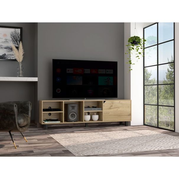 Native TV Stand For TV´s Up 70', Four Open Shelves, Five Legs_voghion.com