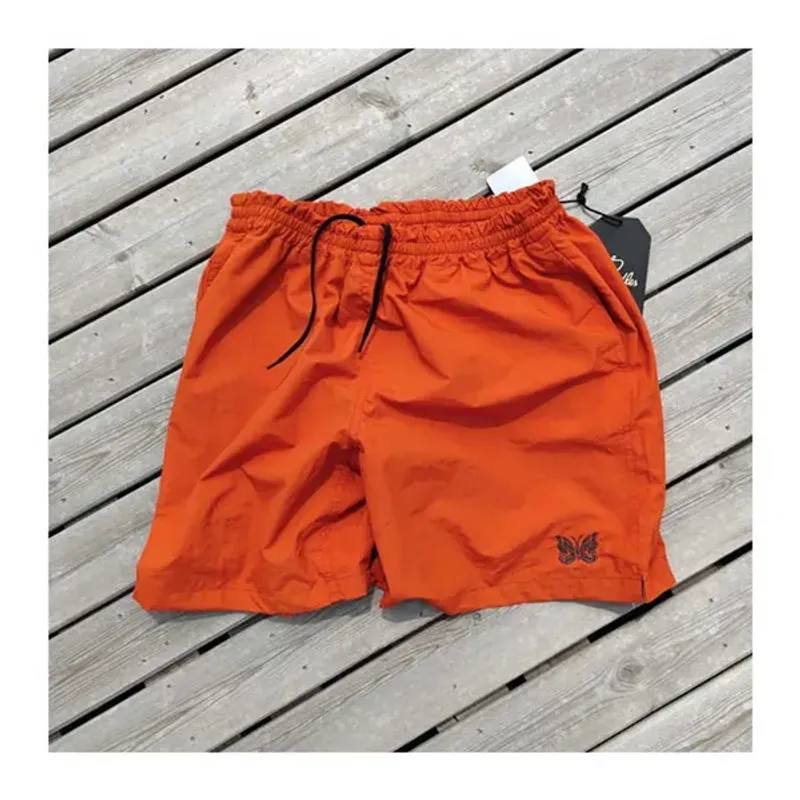 Men's Top Quality Needles Men Women 1 Butterfly Embroidery AWGE Shorts Breeches T221129_voghion.com