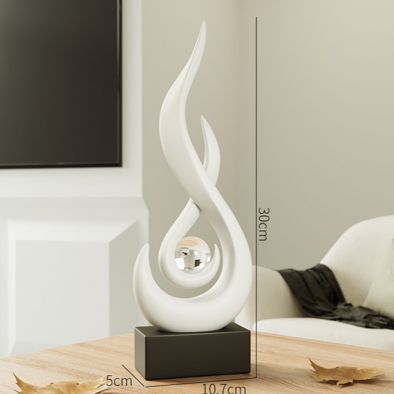 Light Luxury High End Flame Play Beads Ornaments Office Living Room TV Cabinet Wine Cabinet Decoration Crafts Housewarming Gift_voghion.com