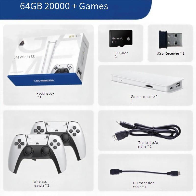 Video Game Consoles Game Console Wireless Handle Double HDMI High Definition Retro Arcade Game Console 4K Home Game Console_voghion.com