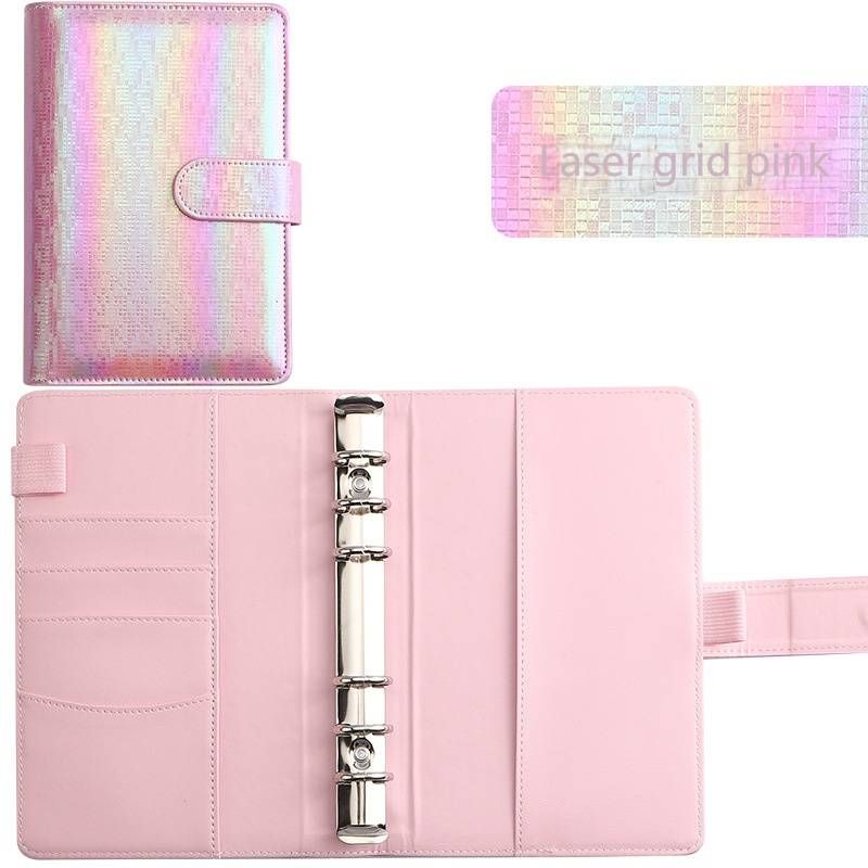 Macaron-Colored A6 Refillable Notebook - Budget Planner, Cash Tracker, Creative Journal With PU Leather Cover & 120g Premium Paper_voghion.com